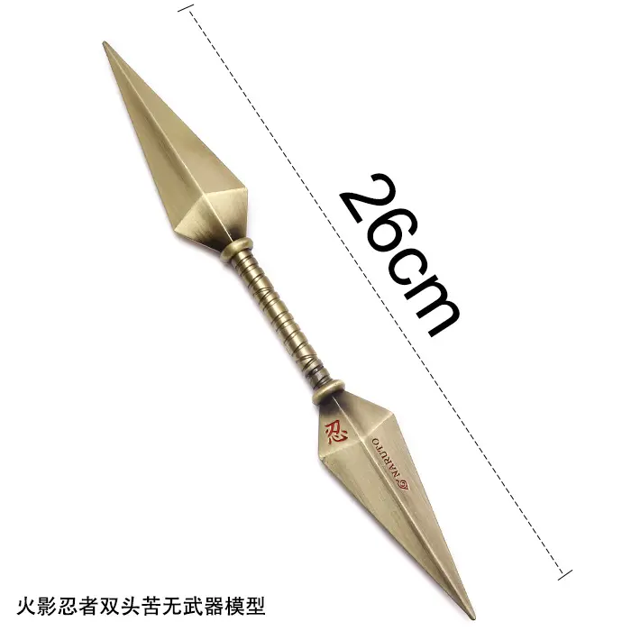 Excelente Kunai modelo de Naruto de alta calidad de aleación de Zinc de arma modelo de fabricación