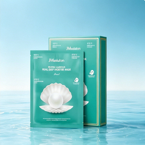 Masque en feuille de perle luminescente marine JMediiton 5 pièces Acide hyaluronique Hydratant pour le visage Tous types de peau - Product Image 1