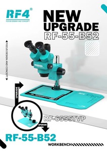 RF-55-B52 RF4 6.5-55X microscopio Stereo trinoculare antipolvere grande Base cellulare riparazione del <span class=keywords><strong>telefono</strong></span> di riparazione del <span class=keywords><strong>telefono</strong></span> RF6555TVP aggiornamento - Product Image 2