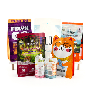 Pochette debout avec logo de forme personnalisée Friandises naturelles pour animaux de compagnie savoureux Emballage de nourriture pour chiens en feuille d'aluminium Sacs d'alimentation pour chiens faits à la main - Product Image 4