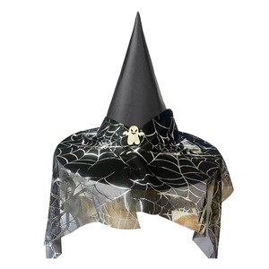 Wowei Halloween divertido fantasma araña Web bruja sombrero murciélago mascarada vestir sombrero mágico para accesorios de disfraces - Product Image 6
