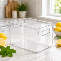 Conteneur de stockage alimentaire rectangulaire en plastique PET moulé par injection pour les légumes et les fruits de la cuisine