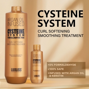 LUXLISS Italiaans Braziliaans Keratine Haarverstevigende en -gladmakende behandelingen Arganolie verzachtende haar Cysteine behandeling voor kroezend haar - Product Image 2