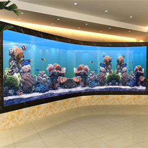 Forma personalizzata cilindro rettangolo trasparente acquario di pesce serbatoio di vetro 2021 cina acquari e accessori 5l serbatoio di acqua di plastica pesce - Product Image 4