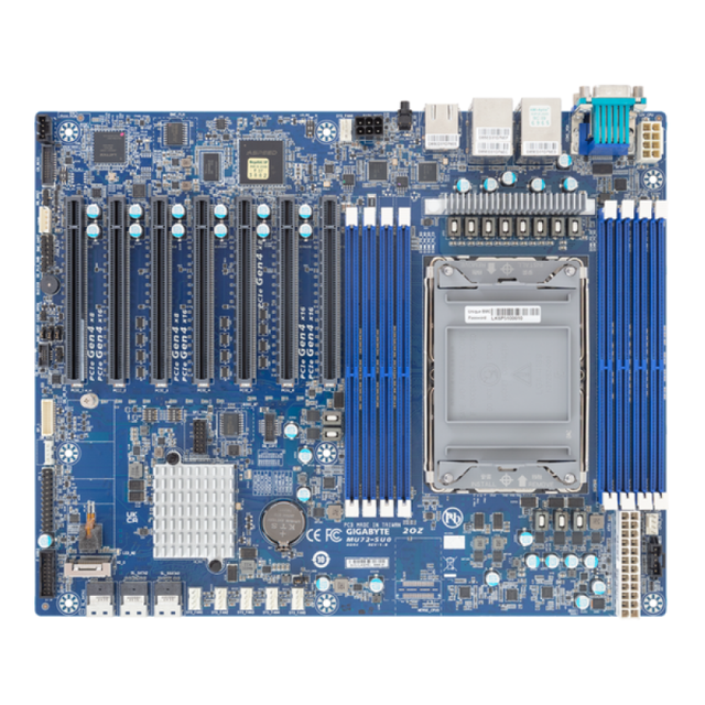 MU72-SU0 ATX Server Motherboard with Single Intel C621A LGA 4189(Socket P+),DDR4 Support