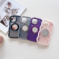 Coque de téléphone de luxe en PC et TPU avec support rotatif à 360° et miroir pour iPhone 18 17 Pro Max et Samsung S26 Ultra S25