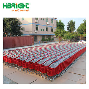 Manufacturer Factory Direct <b>Sale</b> Wholesale Red Plastic High Capacity <b>Shopping</b> Cart With Seat - Product Image 4