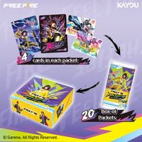 KAYOU Free Fire Final Survivor Koleksiyon Kartları Hayatta Kalma Paketi SEA Serisi 1 Resmi TCG Kağıt Malzemesi 14 Yaş ve Üzeri İçin