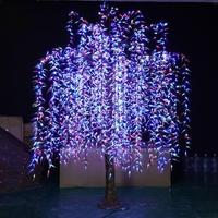 LED Willow Tree Motiv Beleuchtung für Weihnachten Halloween Neujahr Dekor Park Street Landschaft Blumen baum Licht für Resort