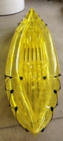 Kayak de pêche gonflable transparent TRICON neuf de 4 m, double pliable, en PVC, capacité 2 personnes, pour le surf et le canoë
