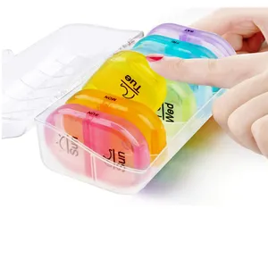 Excellent Quality 7 Daily Plastic Weekly Pill Box Convenient Plastic Pill Box