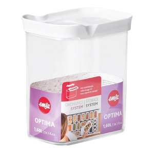 Barattolo <b>plastica</b> (1,6Lt) OPTIMA DRY STORAGE Bianco N1142100 - Product Image 2