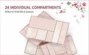 Luxury Pink Hexagon Advent <b>Calendar</b> Box with Drawers Rigid Paperboard Christmas Mystery Blind Box for Beauty Product Gift - Product Image 3