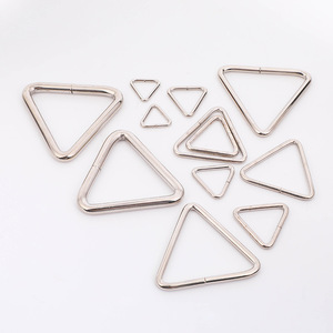 Anillos de Hebilla Triangulares Metálicos para Accesorios de Prendas de Vestir, Herrajes de Ajuste de Conexión Duraderos, Forma Isósceles - Product Image 3