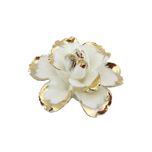 <span class=keywords><strong>Porcelaine</strong></span> artisanale, mini fleurs en céramique, pour artisanat, fait à la main, décoration de luxe pour maison, diy bricolage - Product Image 2