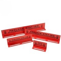 QVAND OEM fabricant de LOTO chinois taille différente acier matériel verrouillage cadenas Station cadenas étagère murale supports