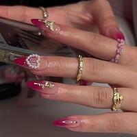 Faux ongles portables de style français blanc simple, ongles artificiels en gros, manucure, ongles à presser portables