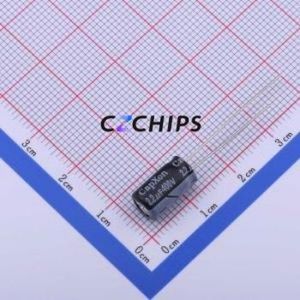 Condensador Electrolítico de Aluminio de Montaje Pasante KM2R2M400E110A, Componente de Montaje Pasante THT, D6.3xL11mm 2.2uF 20% 400V 2.5mm - Product Image 1