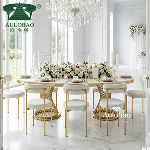 Elegant Events Furniture White Iron Metal Wedding <b>Party</b> Dining <b>Tables</b> and Chairs - Product Image 5