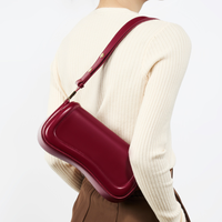 Sac à bandoulière de luxe en cuir véritable pour femme, style vintage minimaliste, avec une seule sangle, personnalisable, sac à main tendance avec fermeture éclair Candy