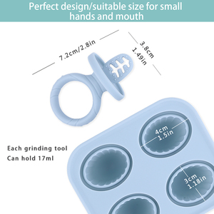 Cấp thực phẩm Silicone bé trái cây Feeder núm vú trẻ sơ sinh khay kem sữa mẹ Popsicle khuôn với gậy cho mọc răng cứu trợ - Product Image 5