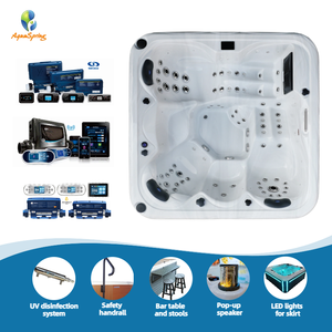 Bain à remous extérieur autoportant, spa à remous, massage, baignoire en acrylique pour 5 adultes, jacuzzi, <span class=keywords><strong>spas</strong></span> extérieurs avec 76 jets pour la cour - Product Image 2