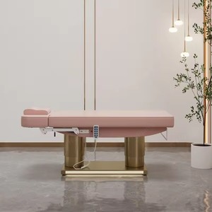 Luxury pink Salon <b>Bed</b> Modern 4 Motor <b>Led</b> Lights Massage Table Electric Beauty Center <b>Bed</b> for Salon - Product Image 5