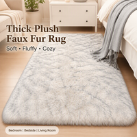 Tapis épais en fausse fourrure, moelleux et doux, pour chambre à coucher, décoration intérieure, salon, tapis de sol