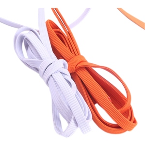 12Mm Ban Nhạc Đàn Hồi May Màu Đen Trắng Dệt Kim Dệt Phẳng Bện Cho May Mặc 3Mm 1/4 Inch Tùy Chỉnh Dệt Kim Bện Ban Nhạc Đàn Hồi - Product Image 1