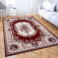 Tapis de sol ChamXue, style européen vintage de luxe léger, tapis de salon antidérapant, couverture complète pour canapé