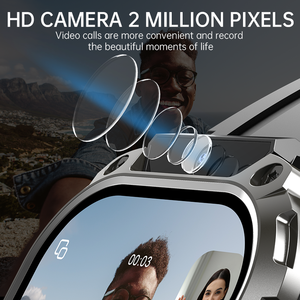 นาฬิกาโทรศัพท์อัจฉริยะ 4G พร้อมดาวน์โหลดแอปพลิเคชันได้ทุกอย่าง, กล้องหน้า 2MP, NFC, ผู้ช่วยเสียง และแบตเตอรี่ใช้งานได้นาน 750mAh - Product Image 4