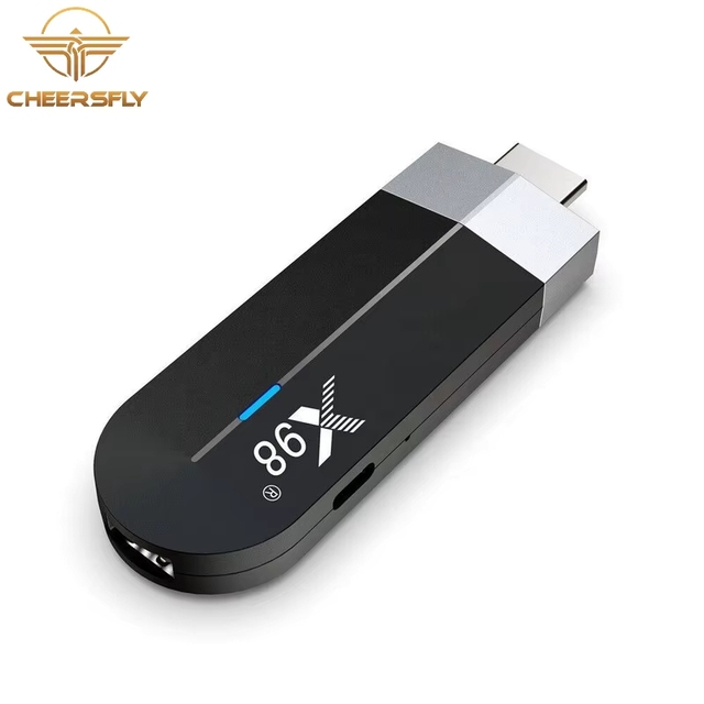 Mini TV Stick X98S500 Android 11 Quad Core 4GB+32GB Smart TV Box Amlogic S905Y4 4K Set Top Media Player