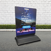 Base extérieure d'injection d'eau, support de sol A1 KT, panneau d'affichage en PVC, cadre d'affiche double face, support d'affiche A1, signe de chaussée