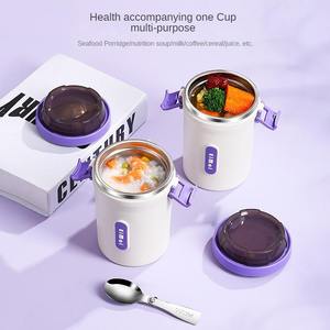 Nouveaux produits petit déjeuner tasse alimentaire flacon plus chaud pot en acier inoxydable isolé thermique bento enfants boîte à lunch pour les enfants - Product Image 3
