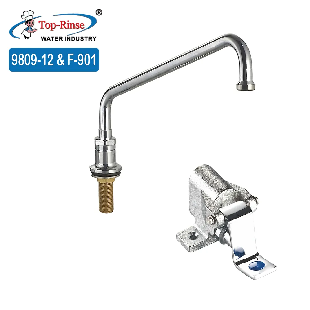 Torneira De Pedal De Latão Comercial Válvula De Pé Torneira De Cobre Bacia Floor Mount Pedal Hospital Médico Laboratório Pé Interruptor Tap