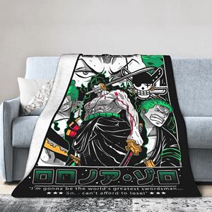 ผ้าห่มขนแกะลายการ์ตูนลูฟี่ ซโร่ สำหรับใช้ในบ้าน โซฟา ผ้าห่มอุ่นพิเศษ ขอ<span class=keywords><strong>ง</strong></span>สะสมอนิเมะ - Product Image 1
