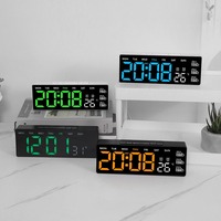 Huayang 5518 Pillen-Erinnerungswecker LED Digital mit USB-Ausgang Temperaturanzeige Dreifach-Alarm DST für Schlafzimmer