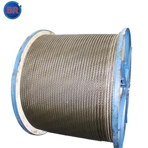 Factory Price High Quality Ungalvanized 18x7 Steel Wire Rope 22mm For Harbour And Ship