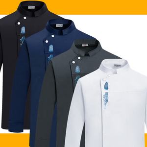 Vente en Gros Nouveaux Vêtements de Travail de Chef Manches Longues Automne pour Hommes pour Cuisine Hôtelière Boulangerie Cuisines Chinoise et Occidentale - Product Image 1