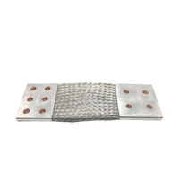Correa Conectora Flexible Plana de Aleación de Aluminio Trenzada, Antivibración y Conductora para Equipos de Corriente de Gabinetes de Potencia Industriales