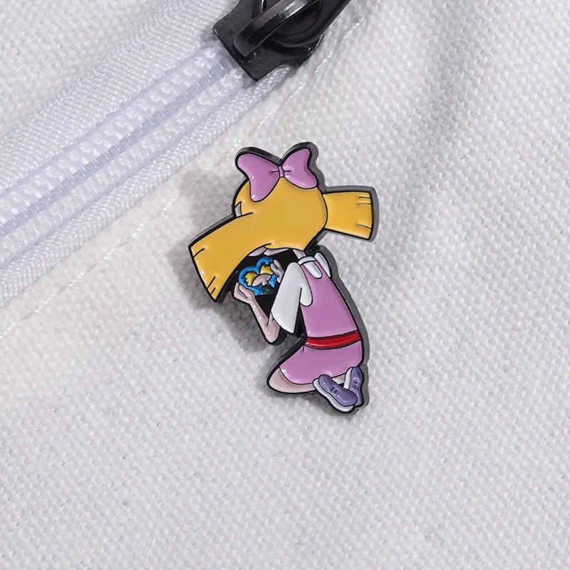 Collar accessories cartoon two-dimensional animation character metal badge bag hat brooch pins for caps