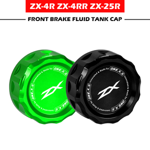 닌자 ZX-4RR ZX-25R 오토바이에 대한 가와사키 용 알루미늄 합금 브레이크 유체 저장소 커버 엔진 플러그 오일 필러 캡 - Product Image 4