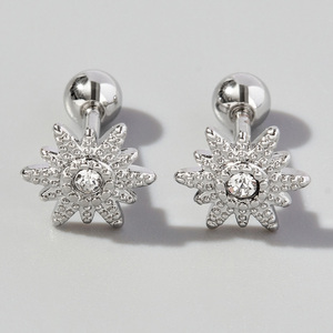 <span class=keywords><strong>Orecchini</strong></span> chirurgici in <span class=keywords><strong>acciaio</strong></span> inossidabile 316L bellissimi in argento Zirconia pietra preziosa in oro rodio per sposa <span class=keywords><strong>donna</strong></span> gioielli da sposa - Product Image 2