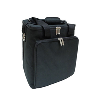 Sac à dos isotherme à roulettes pour vin avec motif lettres en polyester, capacité 6/12 bouteilles, glacière de voyage grande capacité 20L