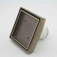 Siphon de sol de salle de bain en laiton chromé moderne de haute qualité avec nettoyage et installation faciles