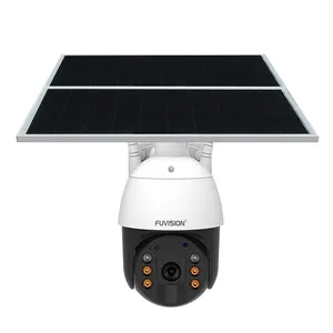 4G GSM Sim Card Solar Battery Floodlight Full HD 1080P PTZ Network ip Home Surveillance Video Security Cameras