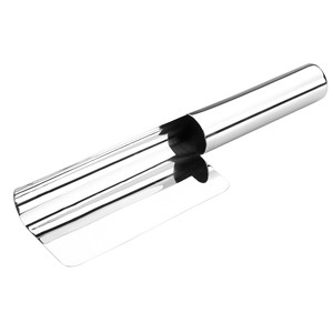 Spazzola per briciole Luxe in acciaio inossidabile con testa piatta per la pulizia dei pavimenti della cucina - Product Image 1