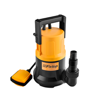 Pompe d'arrosage portable en plastique GSFixtop 550/750W pour puits peu profonds, certifiée CE ROHS, moteur 100% cuivre 220V-240V