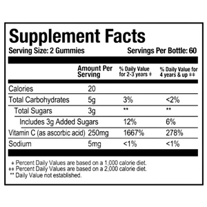 วิตามินซีรูปแบบกัมมี่ รสผลไม้ธรรมชาติ สำหรับผู้หญิง เด็ก และผู้ใหญ่ - Product Image 2