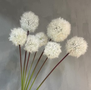 Décoration de mariage, plante artificielle à tige unique, fleur de pissenlit artificielle blanche, grande fleur de type herbe, fleurs de pissenlit pour mariage - Product Image 2